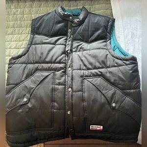 Howler Brothers Black and Teal Puffer Vest